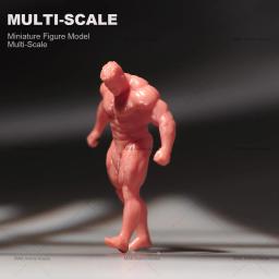 Resina 3d homem muscular figura em miniatura, modelo de Diorama, cena criativa, suporte em estoque, 1:87, 1/64, 1/43, 1/24, em Stock - Image 2