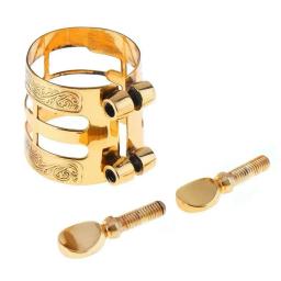 Profissional sax alto clarinete bocal, ligadura saxofone peças, clip esculpido metal, saxofone acessórios, alta qualidade - Image 5