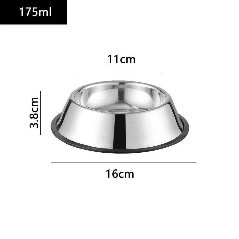 Grande capacidade aço inoxidável pet alimentação tigela, gato e cão beber tigela, alimentador de metal, durável, fácil de limpar - Image 1