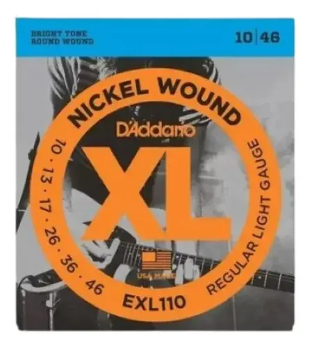 Corda para Guitarra Elétrica D'Addario EXL110: Som de Alta Qualidade e Performance Superior