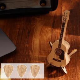 Palhetas De Guitarra Acústica De Madeira, Recipiente De Armazenamento Personalizado, Equipamento Musical, Presentes Acessórios - Image 3
