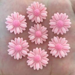 10 pçs resina 20mm glitter bepowder margarida flatback pedra botões scrapbooks enfeites de casamento para roupas decoração diy - Image 5