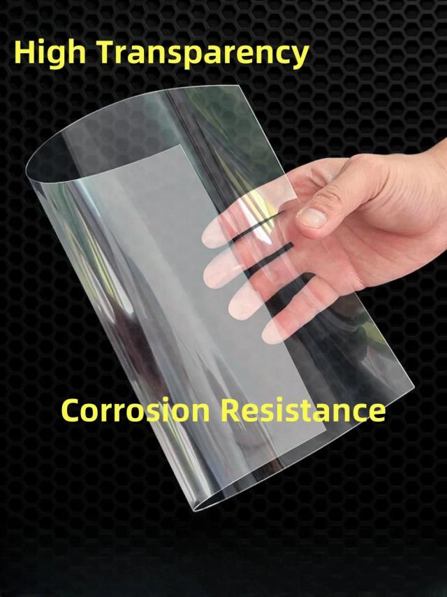 Placa de PVC Transparente e Resistente - Folhas Plásticas Duras e Finas de 100x200x0.3mm a 100x200x0.8mm