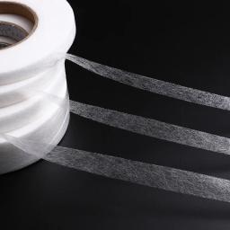 70 Metros Preto Branco Dupla Face Interlining Adesivo Tecido Roupa Ferro Na Fita Hem Interlining Web DIY Acessórios De Costura - Image 1