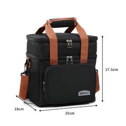 Bolsa Termica Grande Capacidade Lancheira, Expansy Com, Dual Camada - Image 4