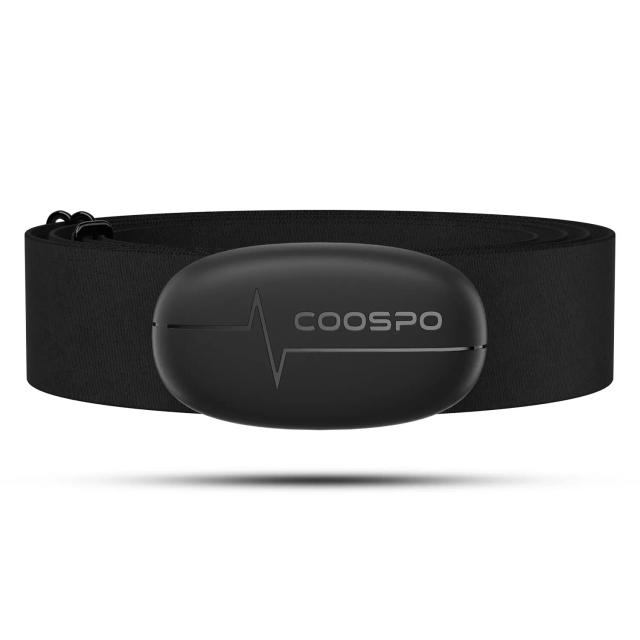 Monitor de Frequência Cardíaca COOSPO H6M com Conexão Bluetooth 4.0 e ANT+, Sensor Impermeável para Computadores de Bicicleta Garmin e Wahoo