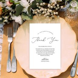O grupo de 50 agradece-lhe cartões para a decoração, cartões postais, para a recepção do casamento, cerimônia de casamento, partido da celebração - Image 4