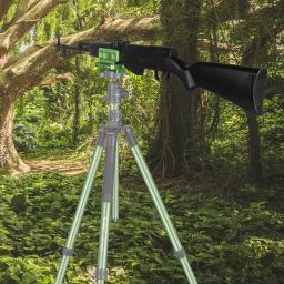 Manbily arma rifle tripé braçadeira adaptador para caça de alumínio tiro vara resto tripés rifle sela montagem com arca suíço - Image 6