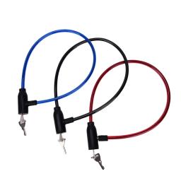 Bicicleta e trava de segurança Scooter com 2 chaves, cabo anti-roubo, bicicleta cabo, ciclismo, 8x640mm, 1 pc - Image 4