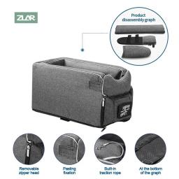 Portable Controle Central Pet Seat, transporte Dog Carrier Protector, Travel Bag, Bed Acessórios, Segurança do carro - Image 1