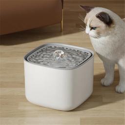 Fonte de água de grande capacidade para animais de estimação, bebedouro, distribuidor elétrico, recirculação automática, ultra silencioso, USB, 3L - Image 1