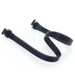 5CM-100CM Flat Elbow USB-C Tipo C Up/Down 90 ° Data Load PD Cabo Esquerda e Direita USB C cabo de dados universal para telefones Android - Image 3