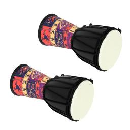 Tambor ABS portátil africano para crianças, câmara de tambor colorido, tambor de mão, percussão profissional, instrumento musical, 4 Polegada - Image 2