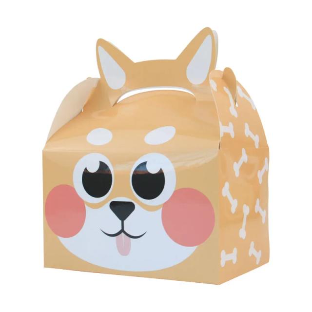 Conjunto de 5 Bolsas e Caixas de Presente com Design de Animais de Fazenda para Festas Temáticas