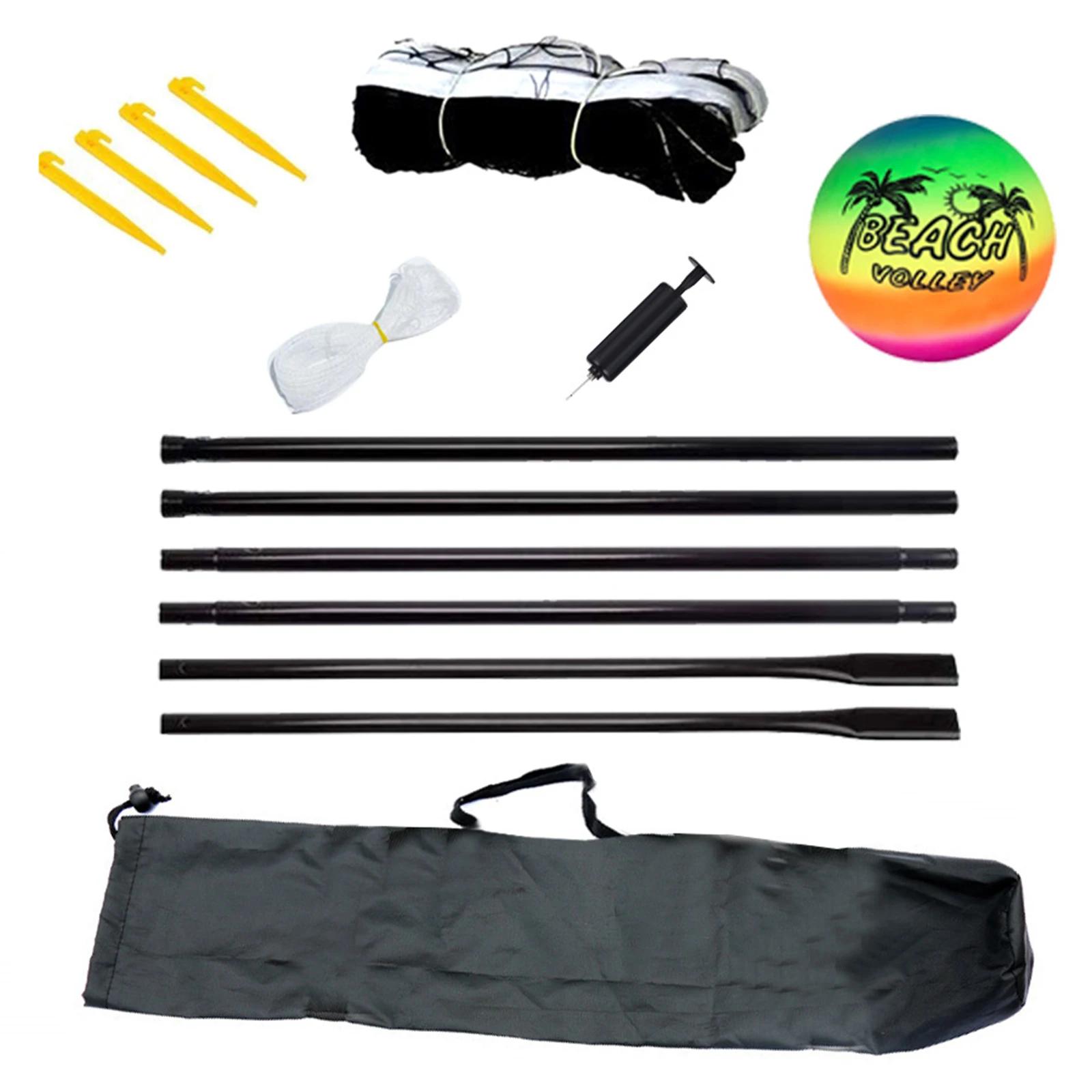 Rede de vôlei de praia com suporte, badminton, pacote saco para quintal, portátil ao ar livre - Image 1