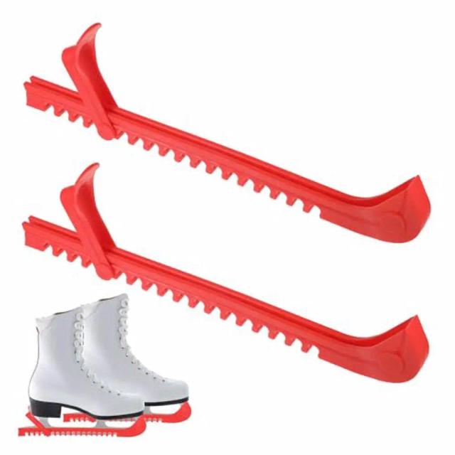 Guarda de Plástico para Patins de Hóquei e Patinação Artística - Fácil de Instalar, Pacote com 2 Peças