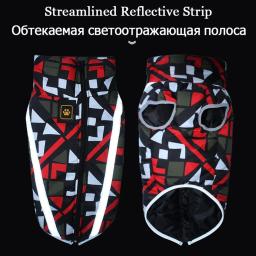 Jaqueta reflexiva impermeável para raça grande, Roupas quentes de inverno para cães grandes, Macacão Labrador, Chihuahua, Pug Vestuário - Image 3
