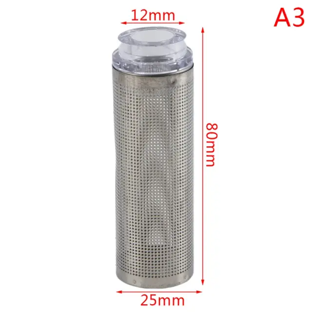 Filtro de Entrada Aquário Inflow em Aço Inoxidável com Pré-Filtro e Acessórios para Tanque de Peixes