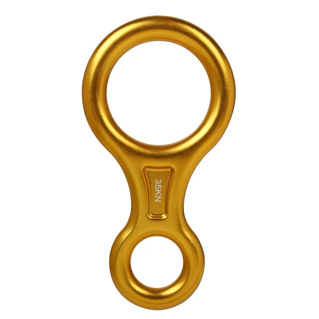 Dispositivo de Controle de Descida para Escalada ao Ar Livre com Design em 8 Formas