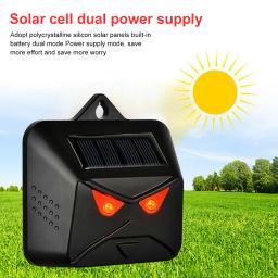 Energia solar eletrônico Ultrasonic Animal Repeller, forte LED piscando, controlador de pragas, cão impermeável, animal de estimação, pássaro, praga, jardim - Image 2