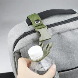 3 pçs garrafas de água fivela conjunto ao ar livre correias de náilon tático garrafa de água gancho mochila cabide cinto suporte garrafa de água clipe - Image 5