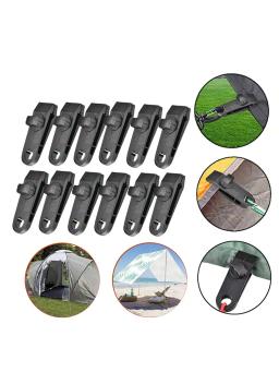 Clipe de barraca fixa à prova de vento para acampamento ao ar livre, clipe de nylon multifuncional, pano oleado, tubarão, gancho de barraca, dossel - Image 1