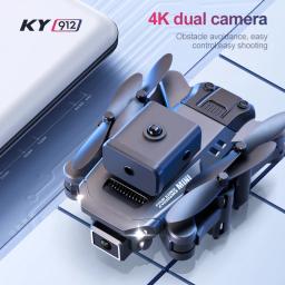 Ky912 mini drone 4k hd câmera de pressão de ar altura fixa quatro lados evitar obstáculos profissional dobrável quadcopter brinquedo - Image 5