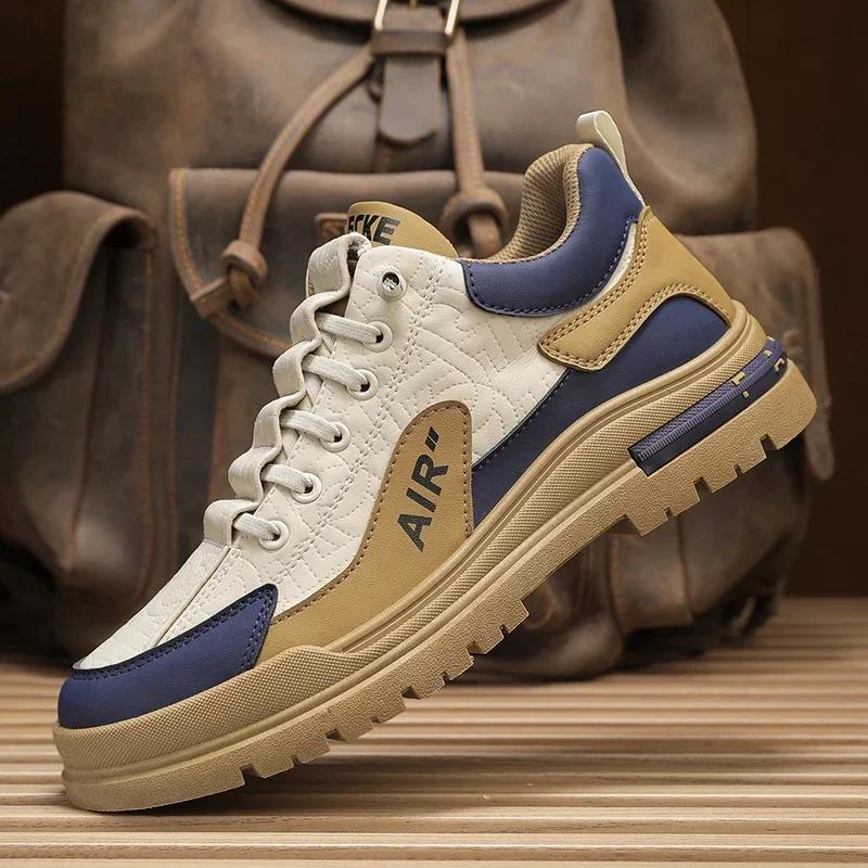 Tênis de corrida respiráveis para homens, tênis esportivo atlético, top alto, confortável, tênis casual macio, alta qualidade - Image 1