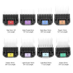 Aço inoxidável Animal Comb Attachment Set, adaptadores de faca, Limit Comb para Pet Grooming, adequado para o tipo A5, 8 pcs - Image 2