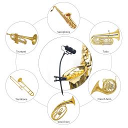 MU100-X3 microfones de instrumento musical profissional com 8 tipos clipes para baixo violoncelo violino guitarra flautas piano sax vocal - Image 5