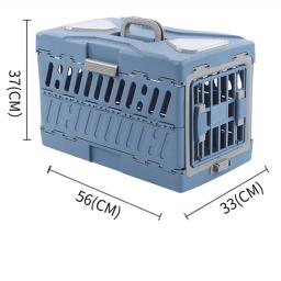 Suprimentos para animais de estimação carro portátil gaiola de gato portátil dobrável caso de vôo canil respirável para fora pet check-in caixa - Image 6