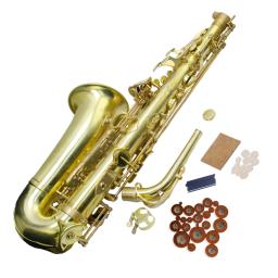 DIY popular saxofone com caso, Alto E Sax, instrumento musical, todos os acessórios, produtos semi-acabados, alta qualidade - Image 1