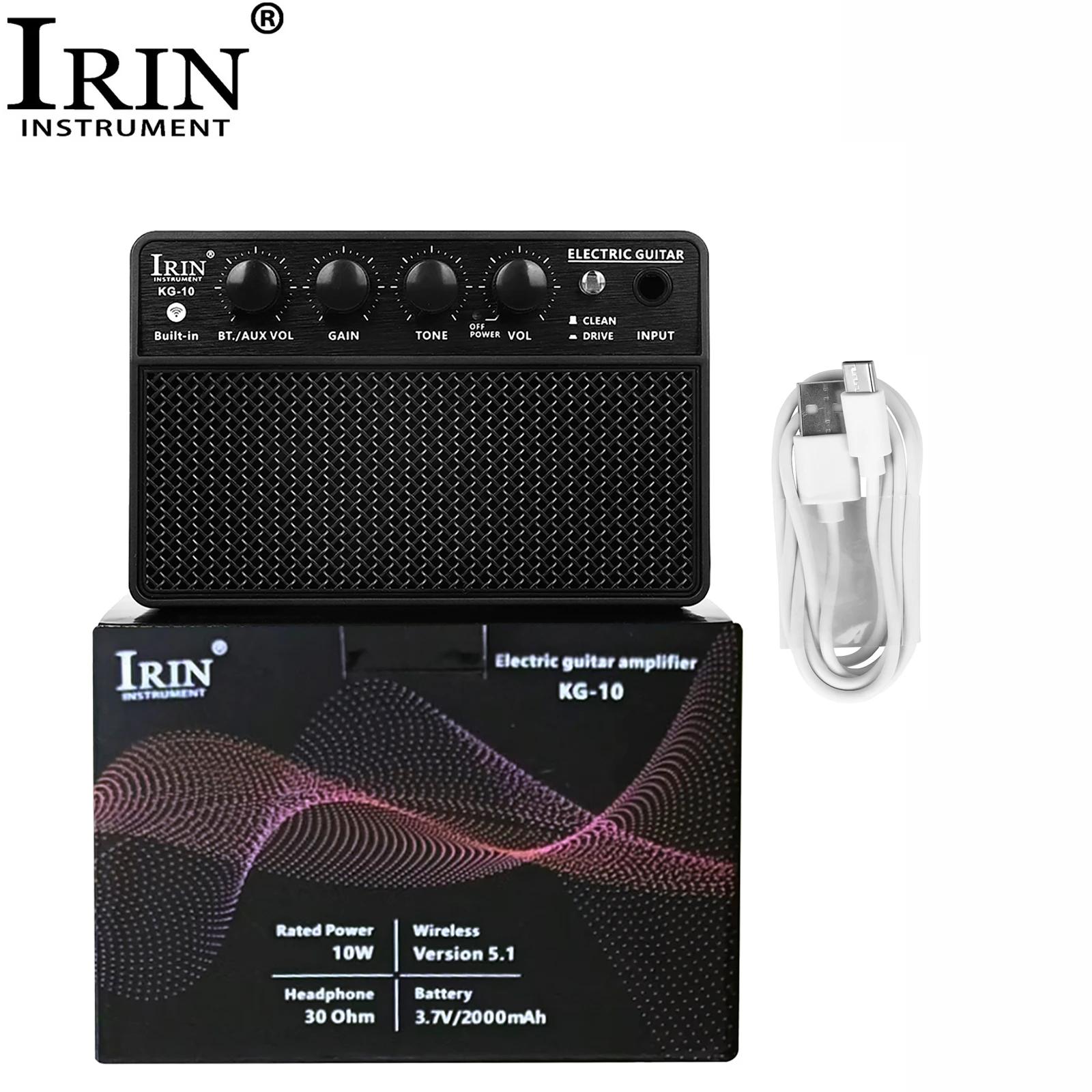 IRIN-KG-10 Amplificador De Som De Baixo De Guitarra Elétrica, 10W, 6.35mm, Recarregável, Portátil, Mini, Amplificador De Som, Amplificador De Guitarra Acessórios - Image 1