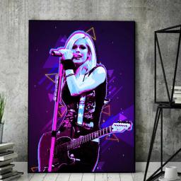 Avert pinturas de lona para Home Decor, guitarra banda famosa, cantor, músico, Tom, Petty, Avril, Lautie, cartaz, pinturas, Wall Art, fotos - Image 4