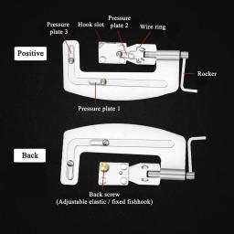 Fishhook Linha Knotter para a pesca, Semi automático, portátil, aço inoxidável, Fast Tying, Tackle, ganchos duplos, acessórios de pesca - Image 4