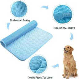 Tapete de resfriamento lavável para cachorro, almofada de dormir, reutilizável, portátil, extra grande para cães pequenos e grandes, tapete de urina, verão - Image 2
