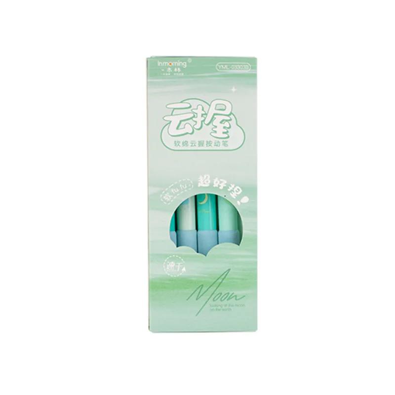 Conjunto de canetas gel para festa, conjunto de 4, 5mm, tinta de cor preta, para escrever, escritório, escola, f7468 - Image 1