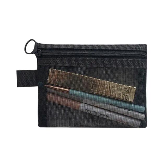 Bolsa Organizadora Transparente para Maquiagem e Cosméticos com Grande Capacidade e Zíper, Ideal para Lápis e Acessórios Casuais