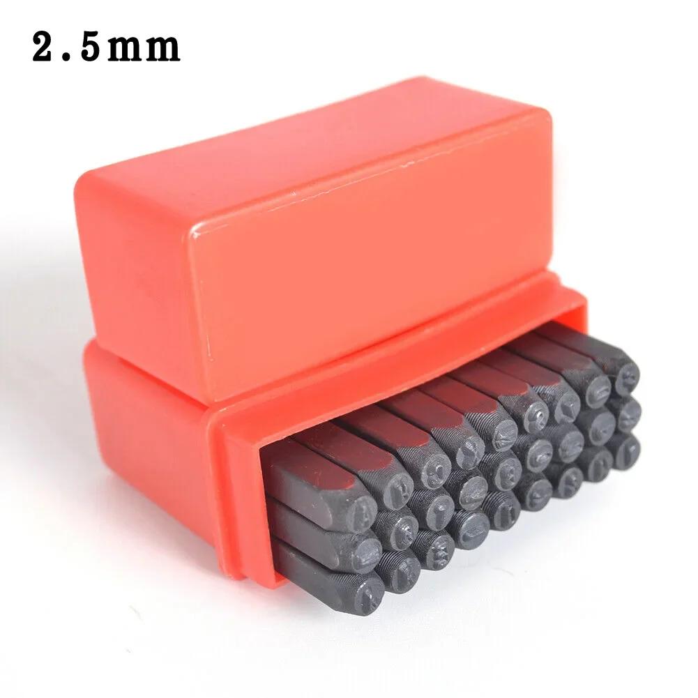 27 pçs ferramenta de artesanato de couro selos maiúsculas letra alfabeto conjunto perfurador aço metal artesanato kits de ferramentas A-Z 2-6mm - Image 1
