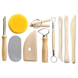 43 pçs/set Mão Ferramenta Multifuncional Ferramentas de Cerâmica Conjunto Saco de Armazenamento De Dobramento DIY Hand-made Ferramentas De Cerâmica de Barro De Cerâmica/Escultura - Image 2
