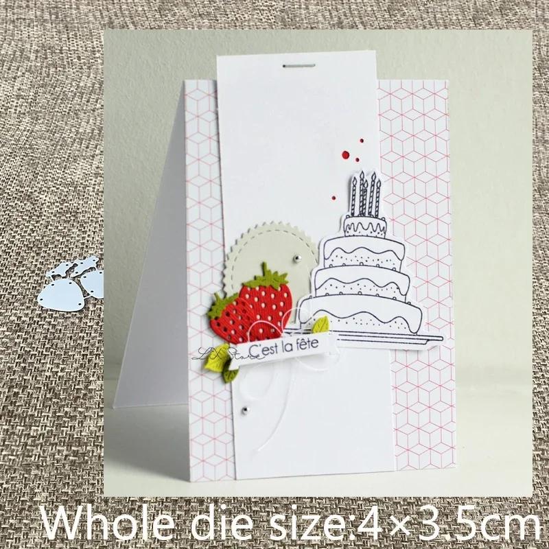 Xldesign artesanato corte de metal dados corte morre morango decoração scrapbook álbum cartão de papel artesanato gravação cortes - Image 1