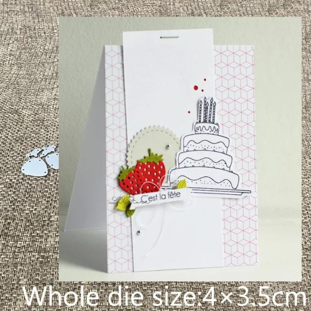 Arte em Metal: Corte de Morango para Scrapbook e Decoração de Cartões de Papel