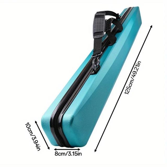 Bolsa de Vara de Pesca 125cm Leve Multifuncional à Prova d'Água Casca Dura
