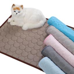 Anti Slip Cooling Mat para Pet, Cobertor lavável para gato e cachorro, Sofá respirável para cachorro, Almofada de treinamento, Suprimentos de cama fria - Image 1