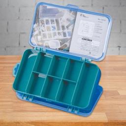 Multifuncional Double-Sided Hardware Organizer Box, estojo de ferramentas de armazenamento de plástico, caixa retangular para peças eletrônicas - Image 3