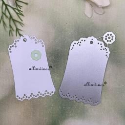 Novo buraco redondo etiqueta diy artesanato corte de metal morrer scrapbook em relevo cartão de papel álbum artesanato modelo estêncil dados - Image 1