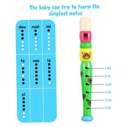 Flauta pequena para crianças, instrumento musical, educação precoce, música som brinquedos, aprendendo ritmo, criança - Image 5