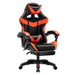 Altura ajustável Gaming Chair with Footrest, Gamer Cadeiras Ergonômico com Almofada Lombar Apoio de Cabeça, Cadeira do Computador - Image 2