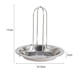 Outdoor Camping espessado churrasco Grill Fork, Frango assar frango Rack, cozimento de aço carbono, antiaderente assar - Image 2