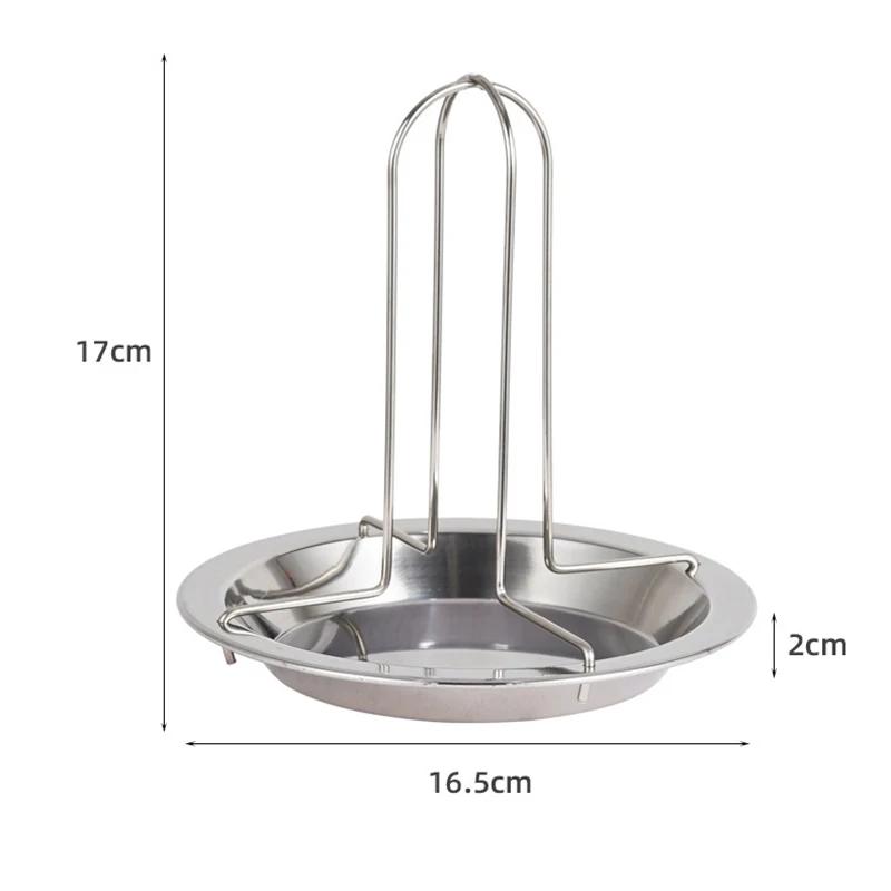 Outdoor Camping espessado churrasco Grill Fork, Frango assar frango Rack, cozimento de aço carbono, antiaderente assar - Image 1